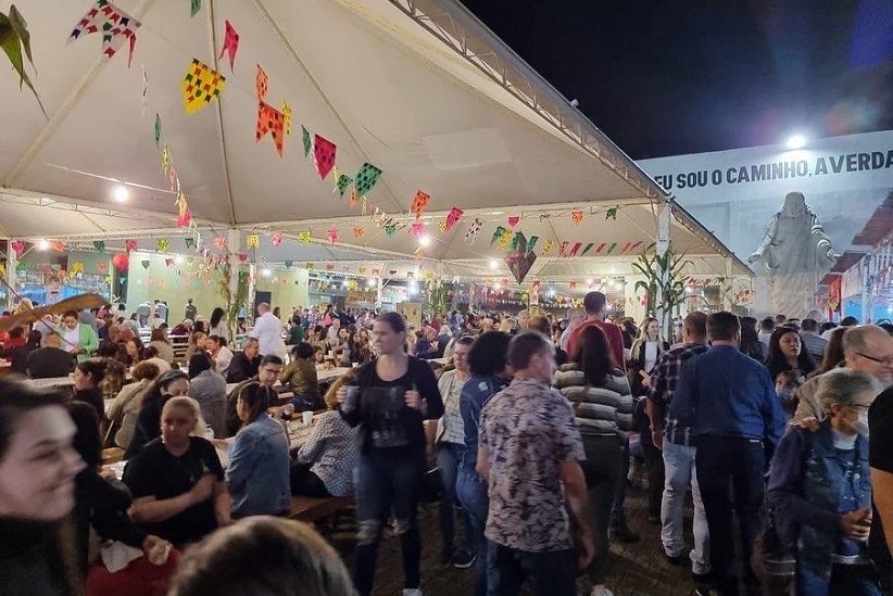 Festa será no pátio da igreja, entre a Avenida Jorge Schimmelpfeng e a Rua Belarmino de Mendonça. Imagem: Gentileza/Assessoria