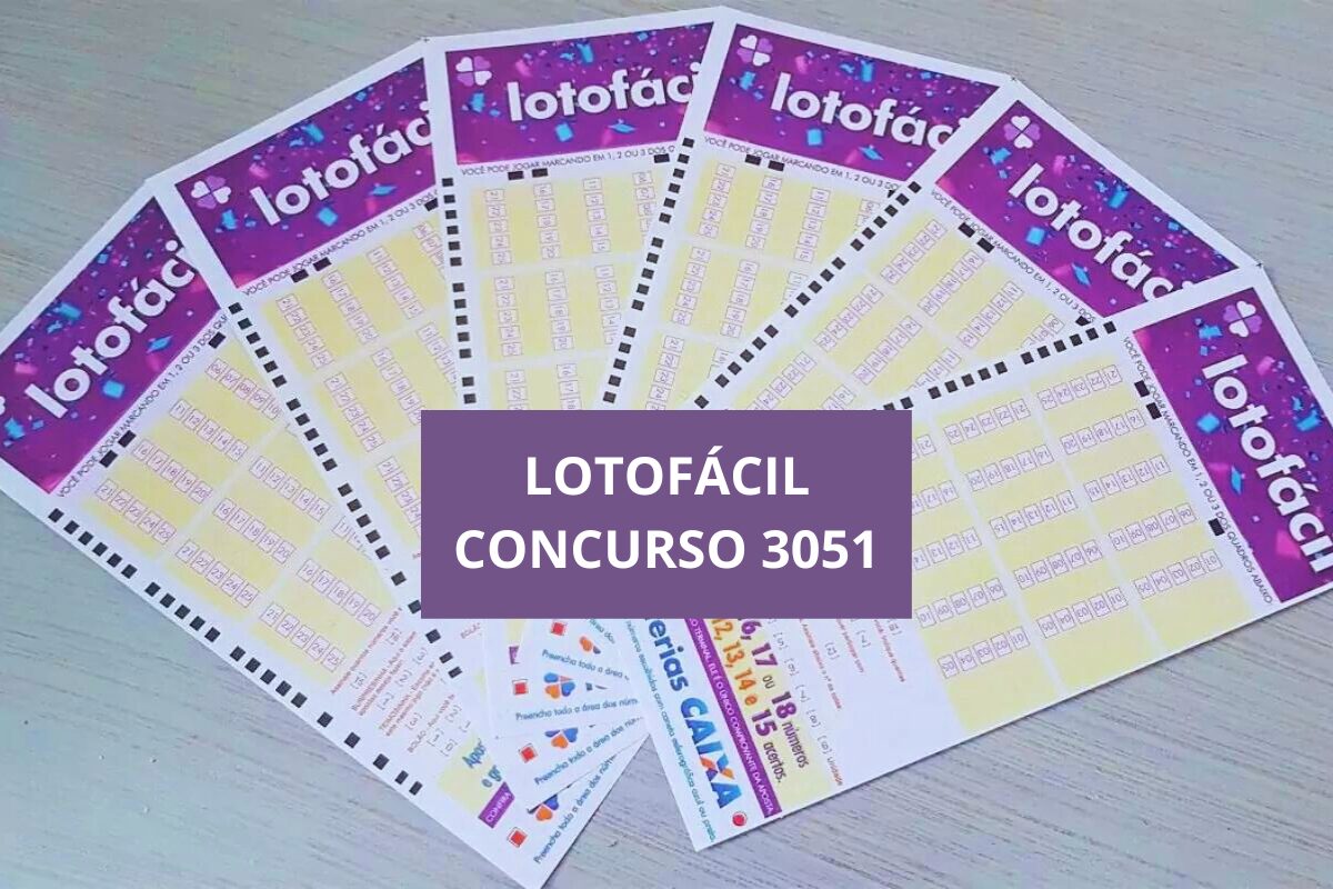 sorteio da Lotofácil concurso 3051 agora